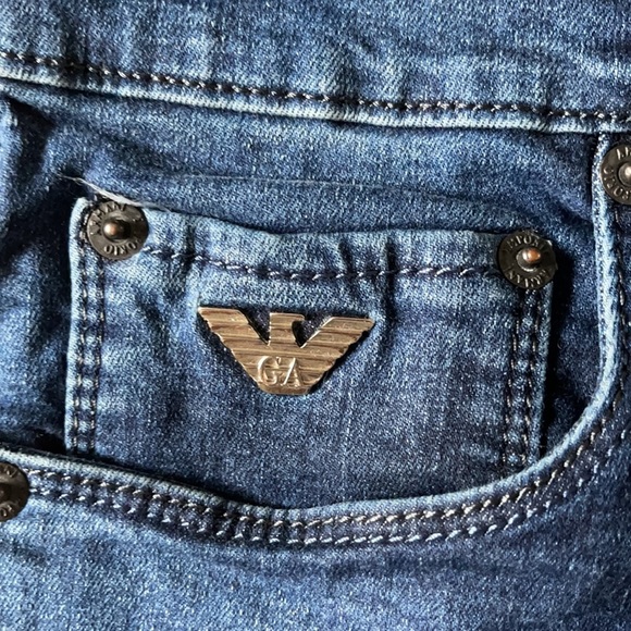 Emporio Armani Dark Wash Jeans Size 34 - Picture 12 of 15